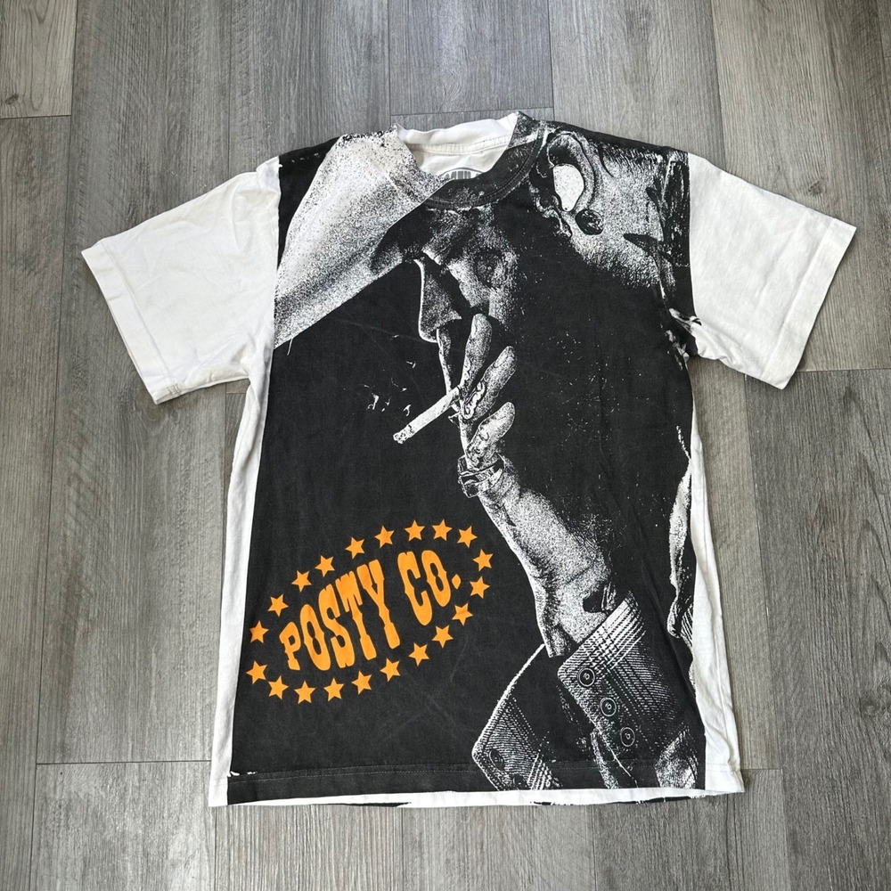 Post Malone Posty Co. AOP collectible Big Ass Stadium Tour T-Shirt Small white